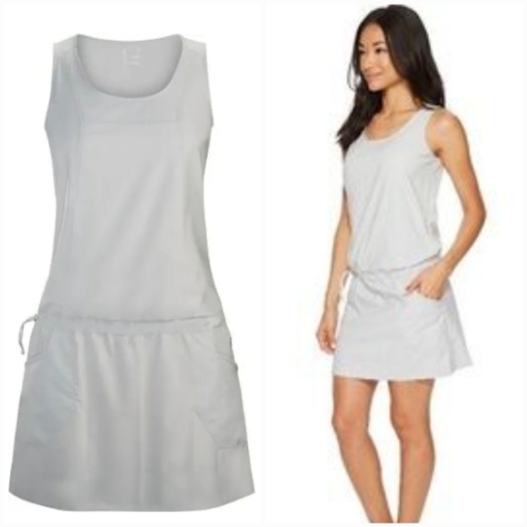 Arc'teryx, New, Athena Gray Contenta Sleeveless Cinch Dress, Women's SZ Large - Picture 1 of 11